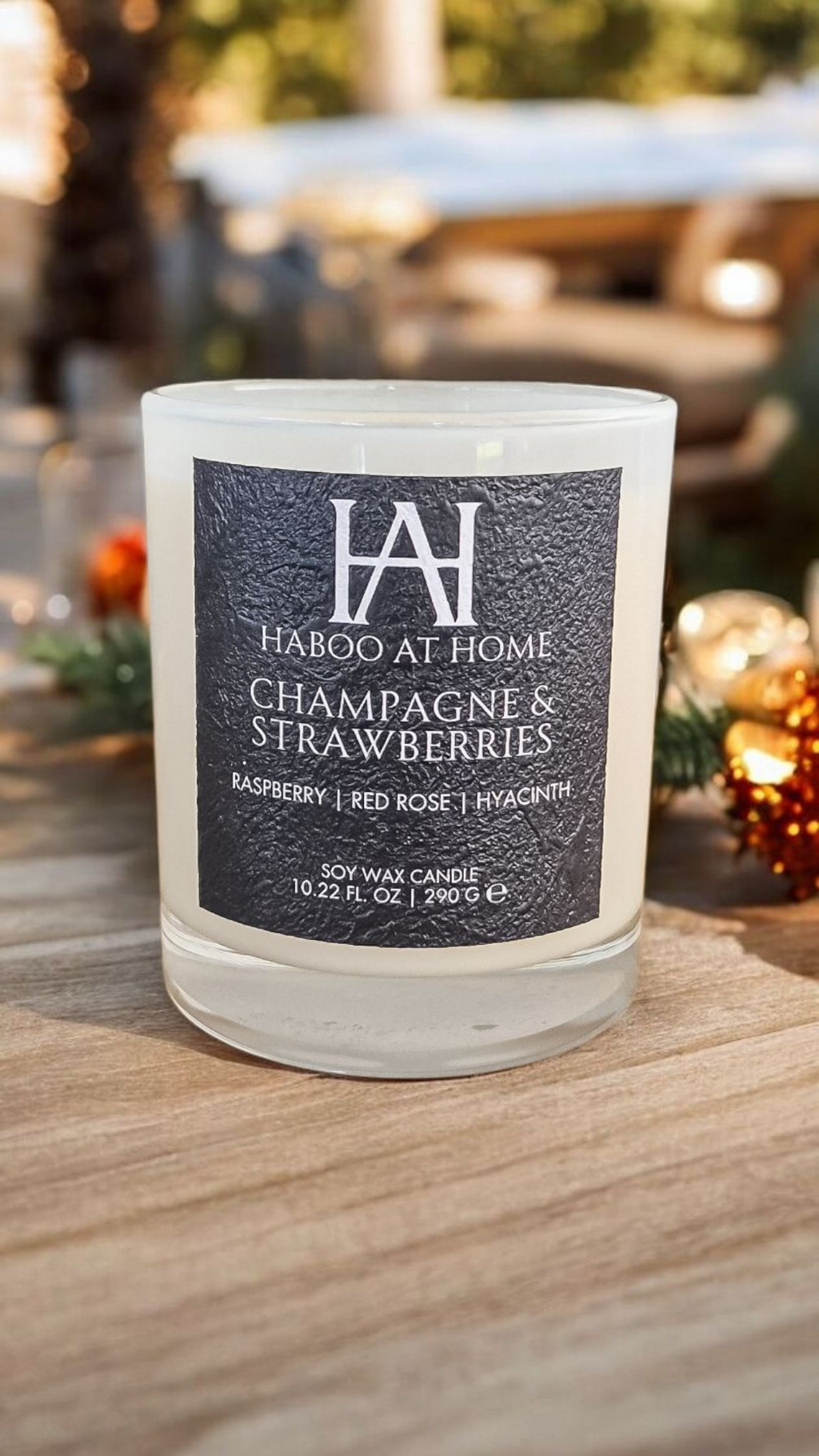 Champagne and Strawberries Candle