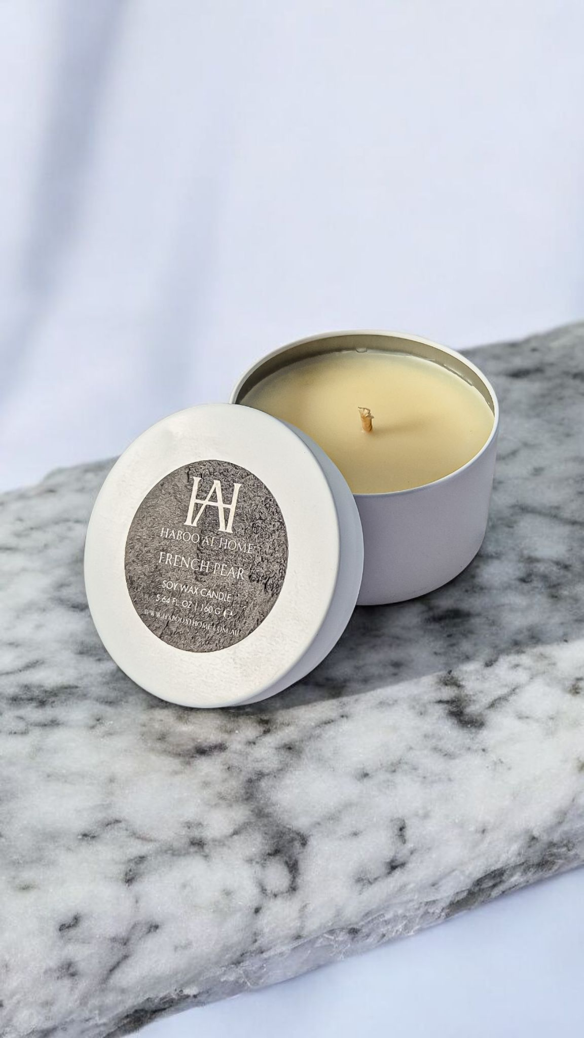 French Pear Tin Candle