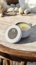 Sea Salt and Driftwood Tin Candle