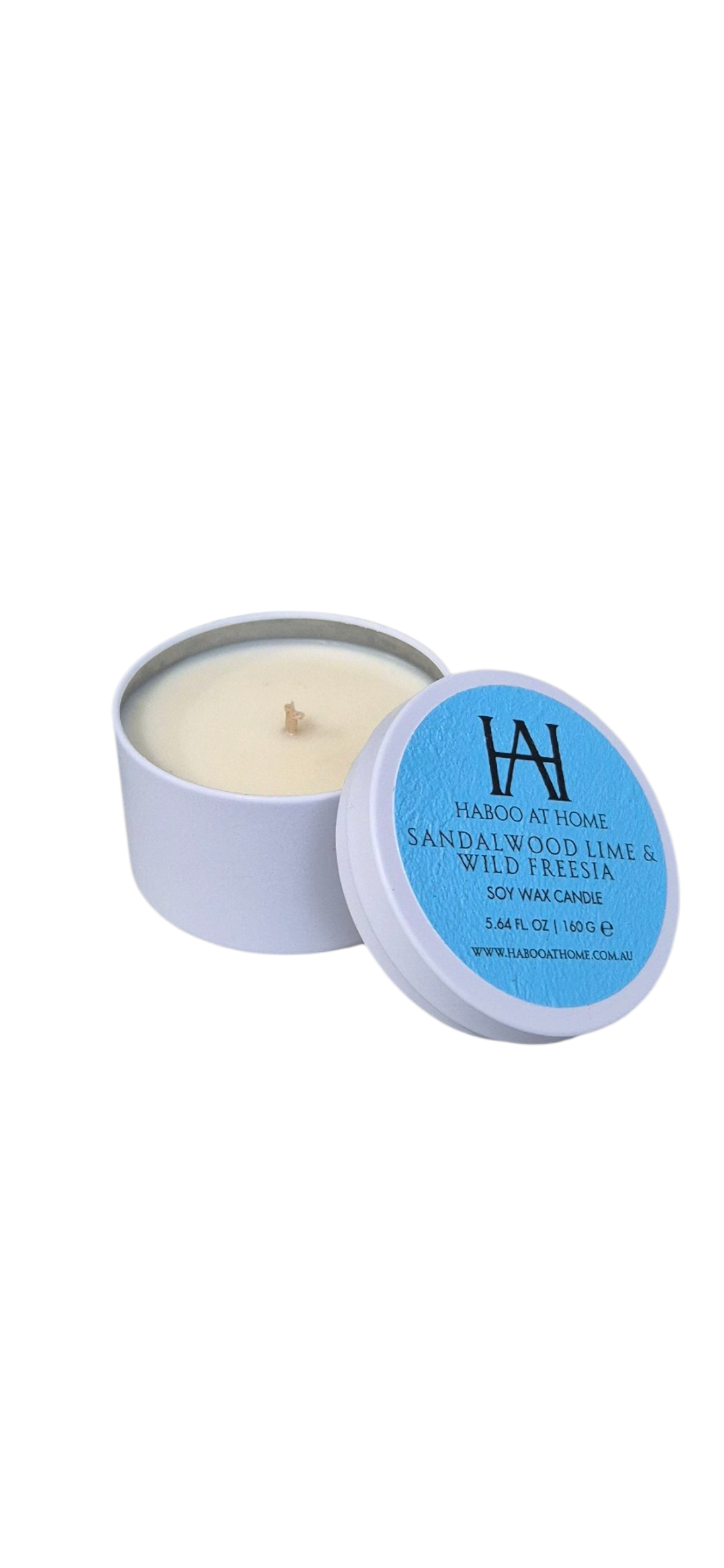 Sandalwood Lima & Wild Freesia Tin Candle