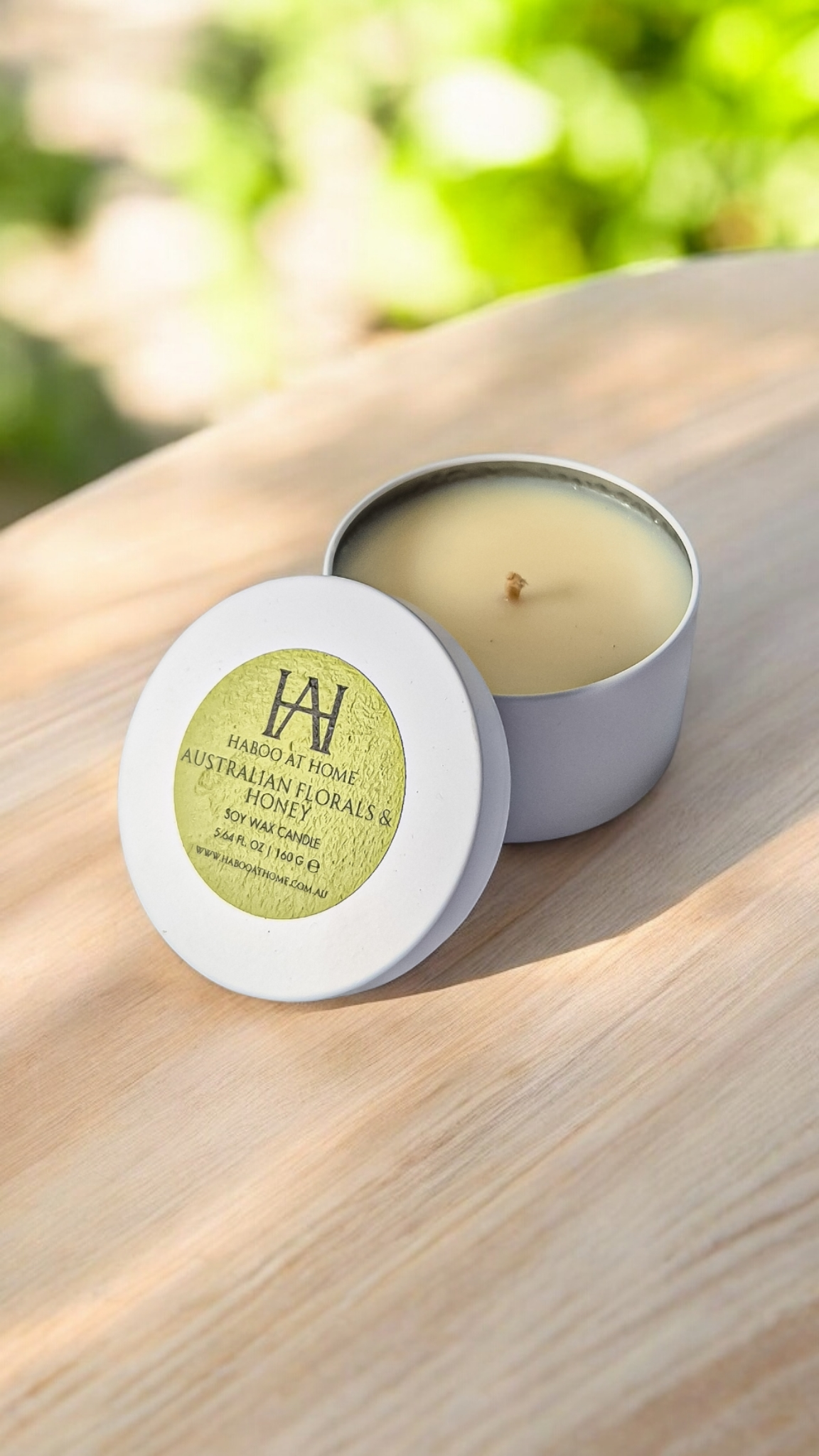 Australian Florals and Honey Tin Candle