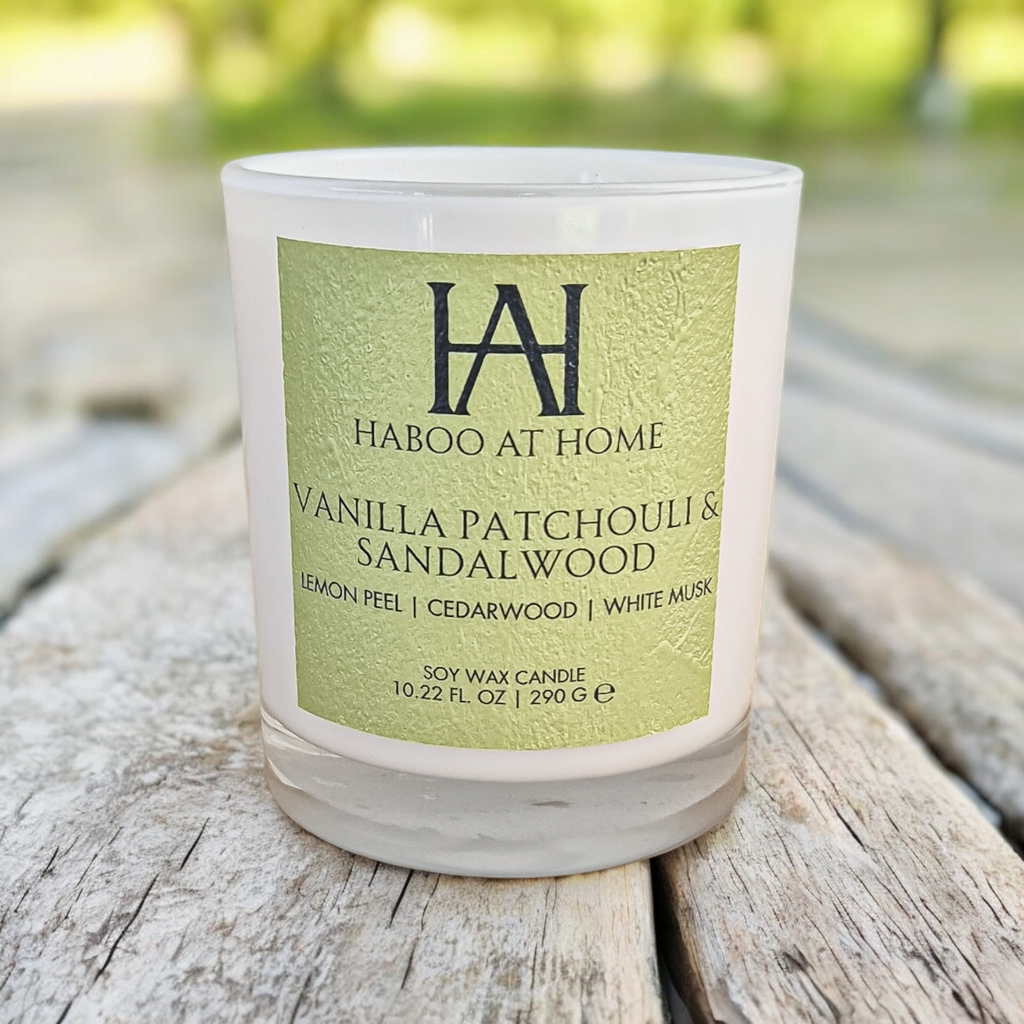 Vanilla Patchouli and Sandalwood Candle